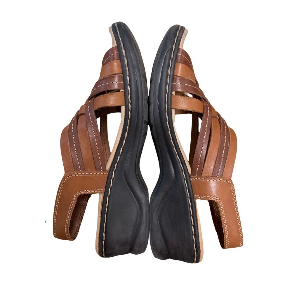 Clarks Women Lexi Carmen Comfort Hook and Loop Leather Snadals SIze 6 - Picture 8 of 12